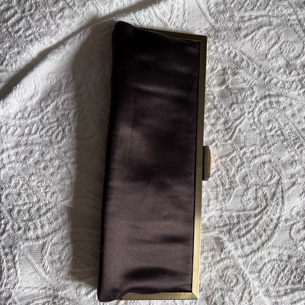 Lord and Taylor clutch with jewel clasp